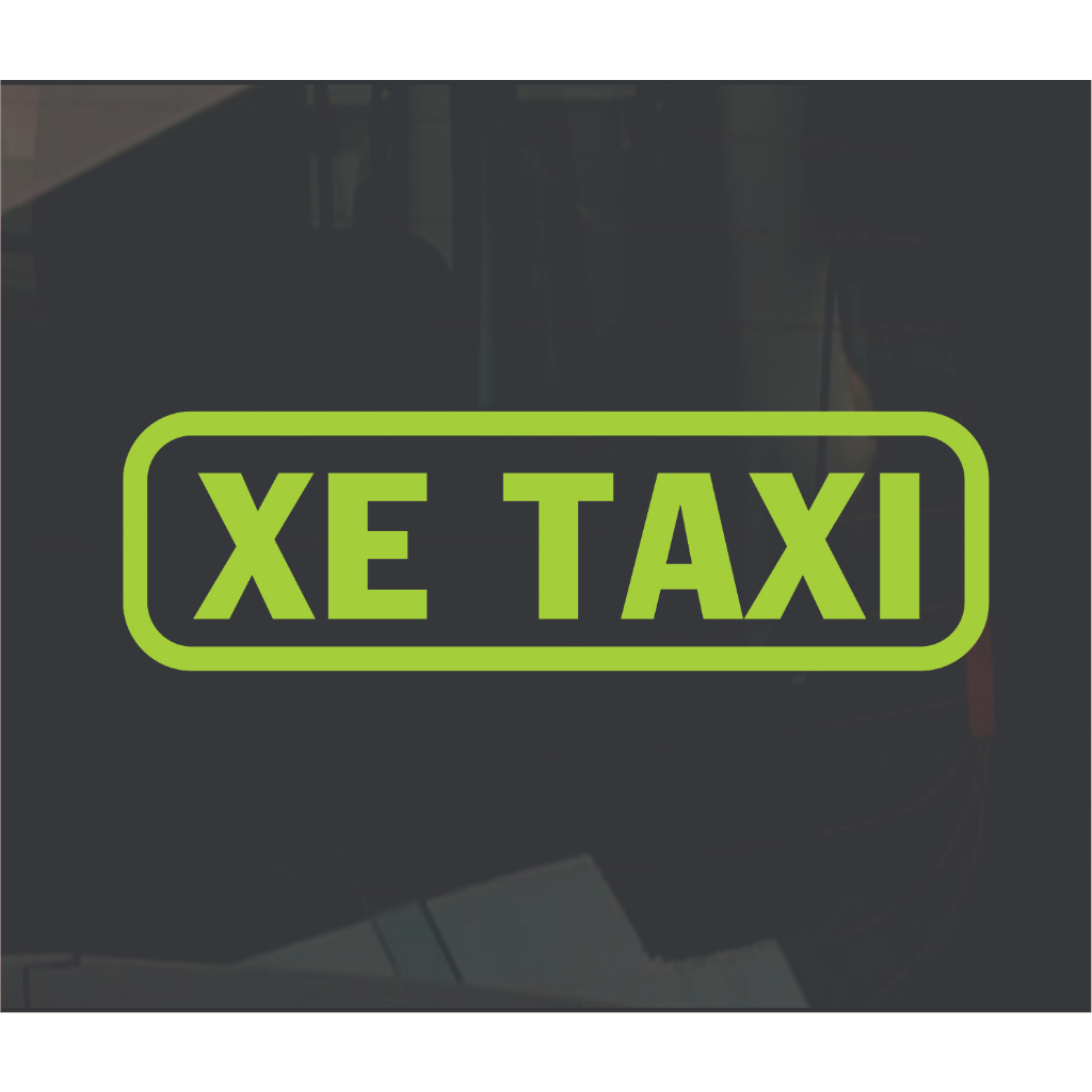 Tem phù hiệu xe hợp đồng, xe taxi decal dạ quang