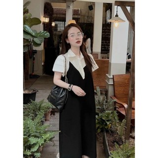 Váy sơ mi phối thân sang chảnh yt17