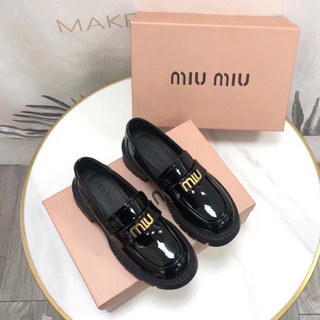 giày mọi moca miu miu da bóng fullbox