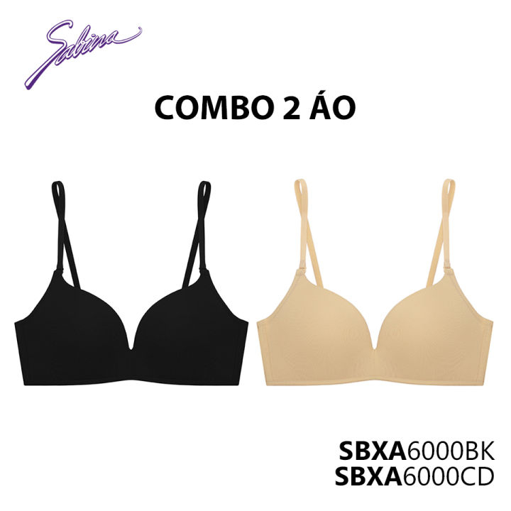 Combo 2 Áo Lót Mút Dày Nâng Ngực Không Gọng Màu Trơn Doom Doom Fashion By Sabina SBXA6000 (mới)