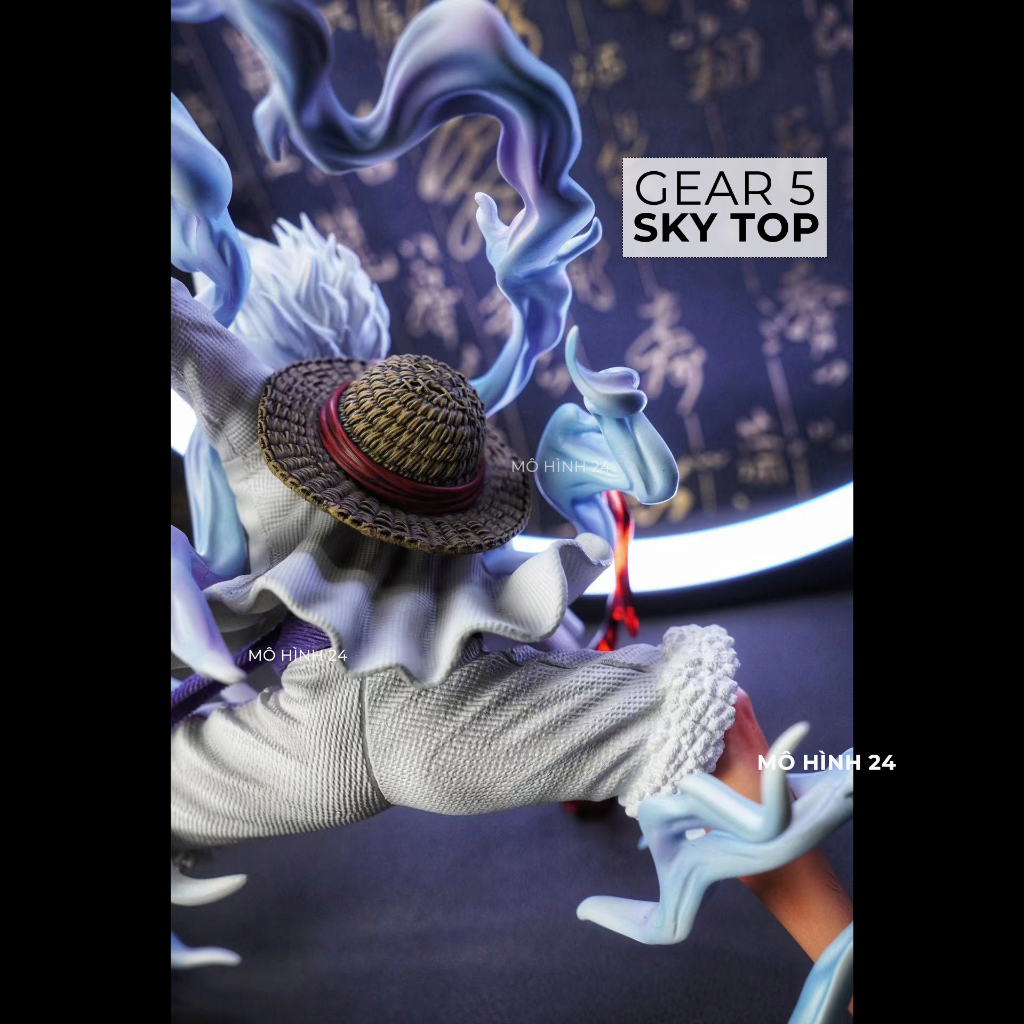 HÀNG F1 SIÊU NÉT Mô hình Luffy Gear 5 Sky Top nika man monkey D luffy gear5 skytop studio đứng vững giá rẻ one piece