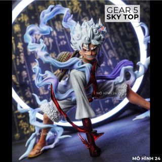 HÀNG F1 SIÊU NÉT Mô hình Luffy Gear 5 Sky Top nika man monkey D luffy gear5 skytop studio đứng vững giá rẻ one piece