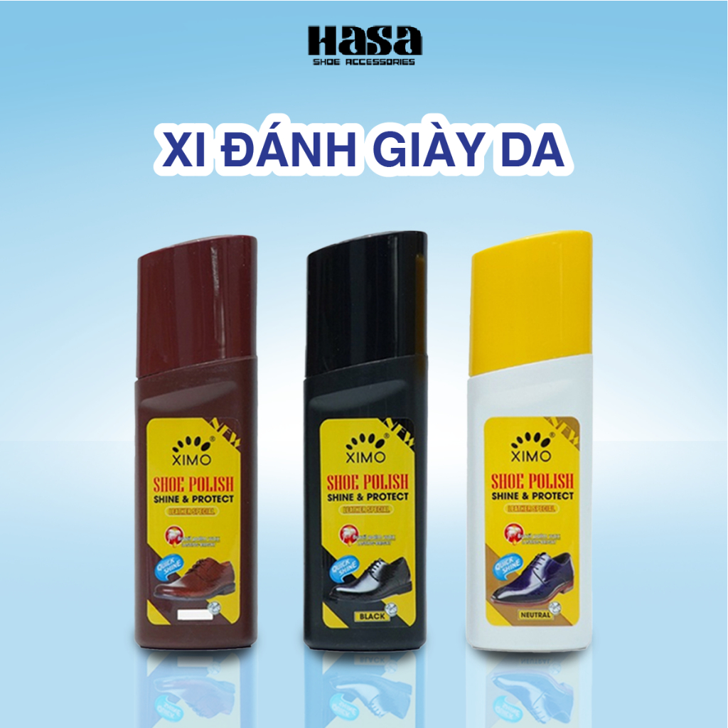 Xi nước đánh giày da, đồ da bổ sung màu và độ bóng Ximo Polish XI31 chính hãng