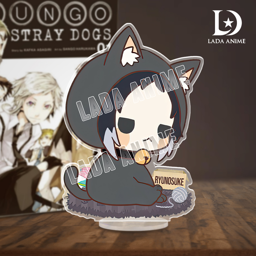 Mô hình standee đứng nhân vật manga Bungou Stray Dogs chibi cartoon đáng yêu dễ thương làm quà tặng, trang trí bàn học