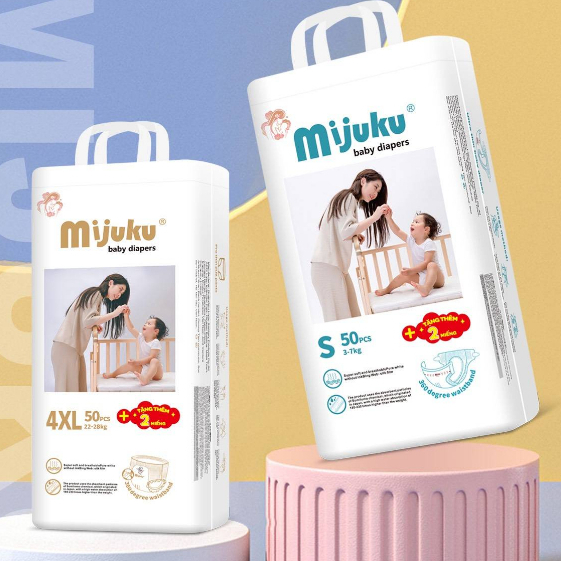 Bỉm Mijuku Nhật - bỉm dán/ quần size S -M - L - XL - XXL - XXXL - 4XL - 5XL cho bé sơ sinh