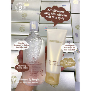 Set tẩy trang 400ml tặng kèm sữa rửa mặt 120ml