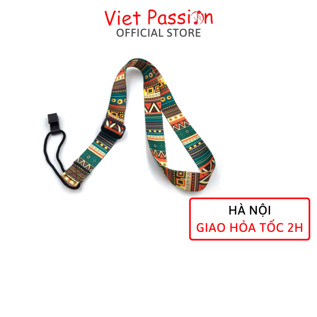 Dây đeo đàn ukulele dành cho mọi loại đàn có nhiều màu sắc không cần đục thùng VietPassion