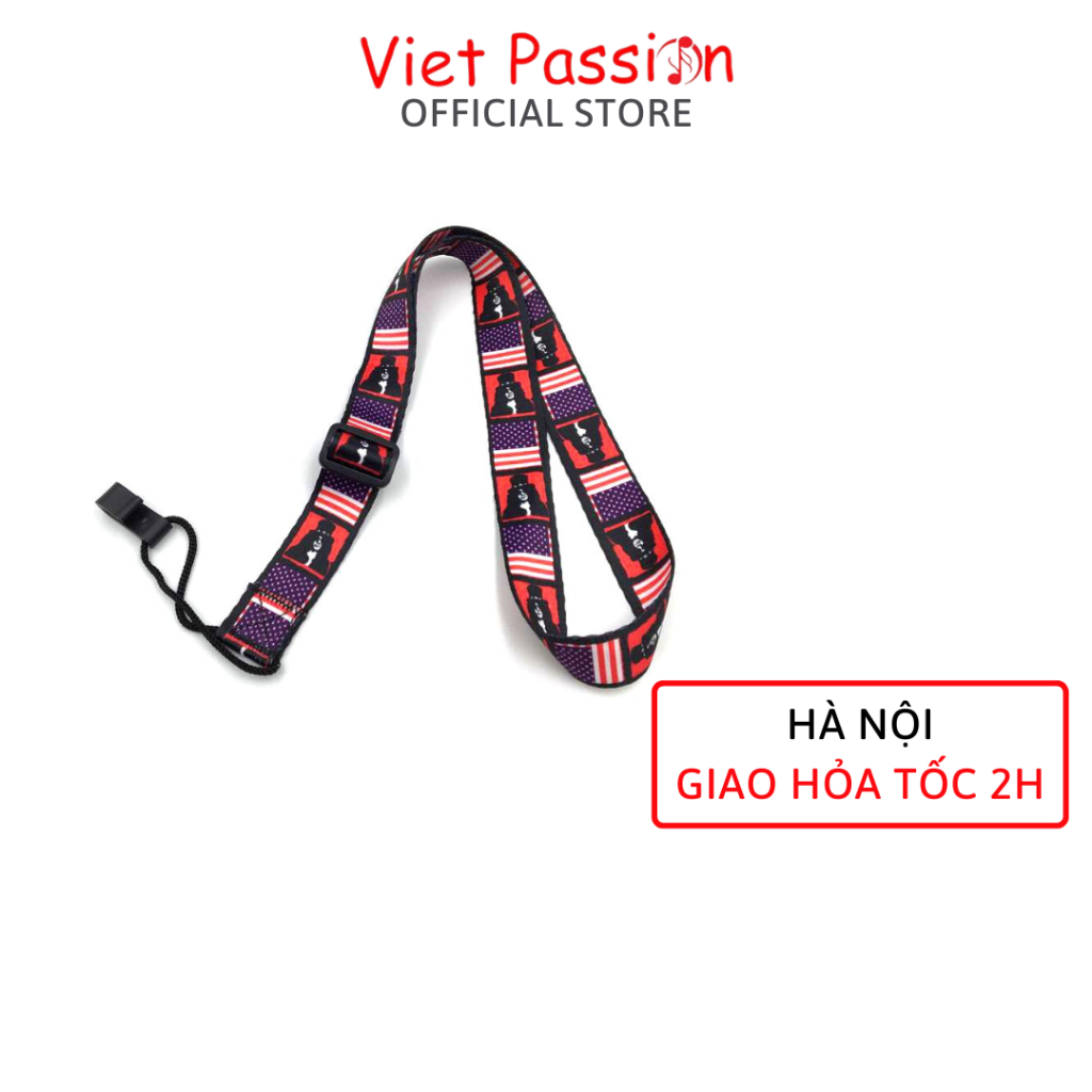 Dây đeo đàn ukulele dành cho mọi loại đàn có nhiều màu sắc không cần đục thùng VietPassion