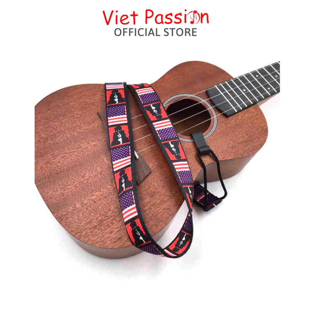 Dây đeo đàn ukulele dành cho mọi loại đàn có nhiều màu sắc không cần đục thùng VietPassion