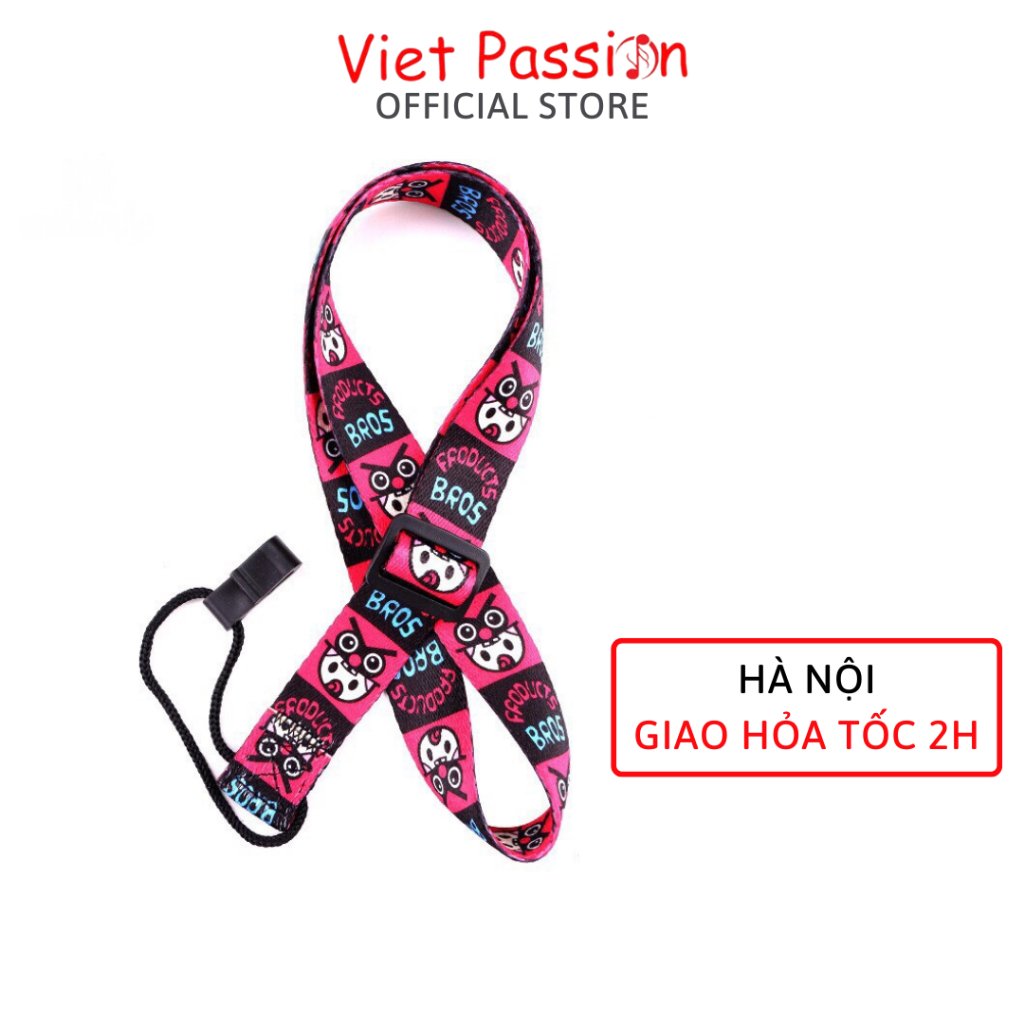 Dây đeo đàn ukulele dành cho mọi loại đàn có nhiều màu sắc không cần đục thùng VietPassion