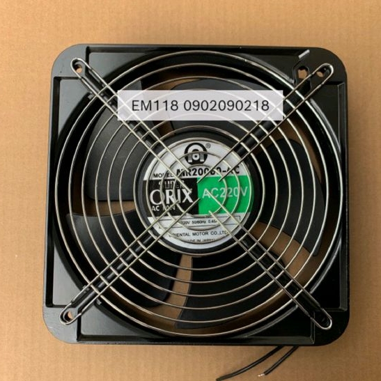 EM118 - Quạt 220V 20cm / 22cm , thông gió hút mùi tản nhiệt MR20060 AC - vuông 20*6cm / tròn 22*6cm 100W 220V