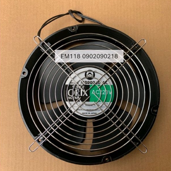 EM118 - Quạt 220V 20cm / 22cm , thông gió hút mùi tản nhiệt MR20060 AC - vuông 20*6cm / tròn 22*6cm 100W 220V