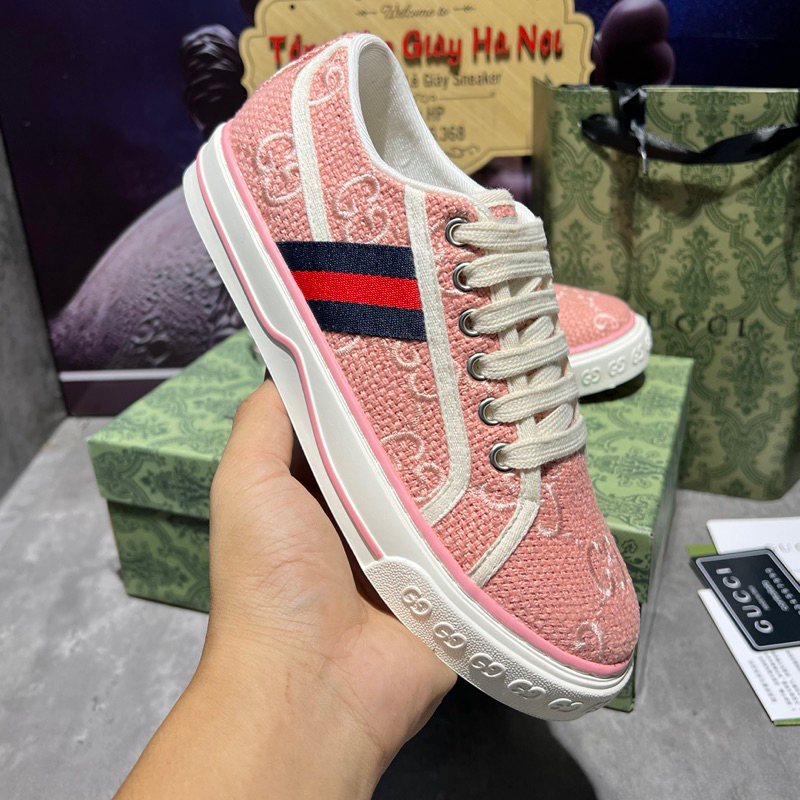 Giày Thể Thao Sneaker Gc Tenisss 1977 Hồng Canvas Hàng Quảng Châu Cao Cấp