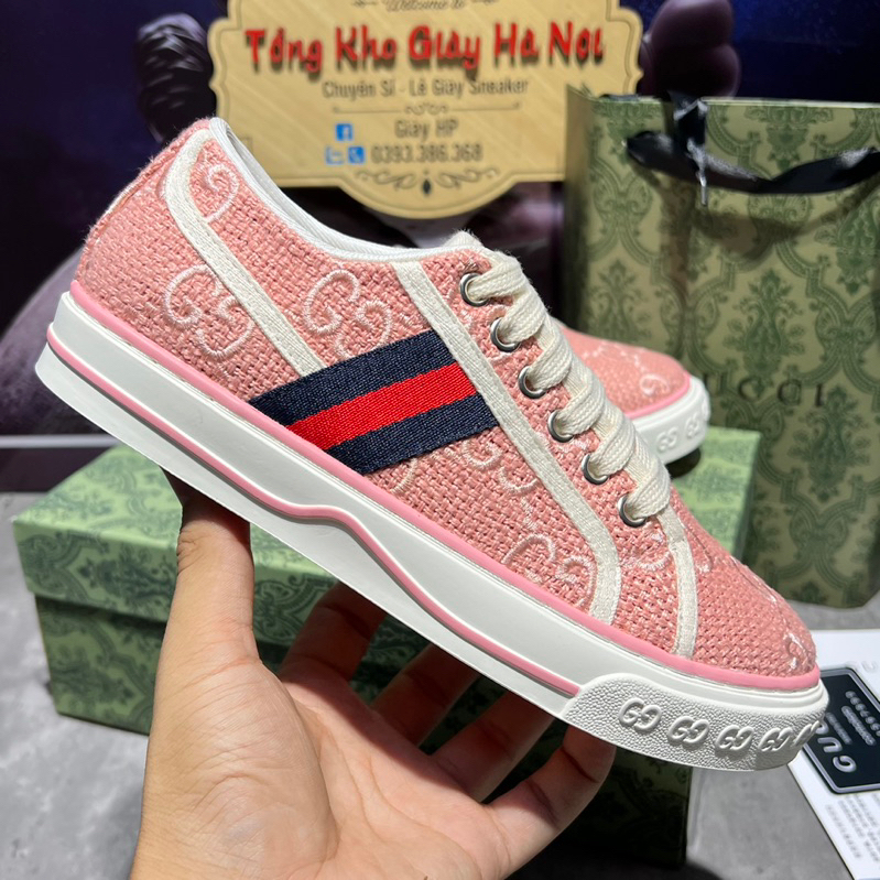 Giày Thể Thao Sneaker Gc Tenisss 1977 Hồng Canvas Hàng Quảng Châu Cao Cấp