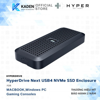 Box Ổ Cứng SSD Hyperdrive Next Usb4 Nvme Ssd Enclosure (Tặng Kèm Túi Đựng Silicon Cao Cấp) – HD5001Gl-Hàng Chính Hãng