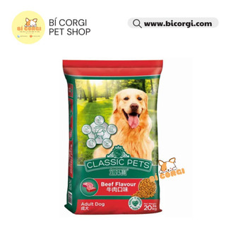 Hạt classic pets chó trưởng thành hương vị thịt bò