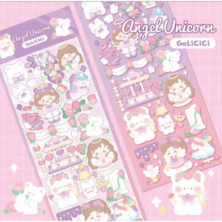 Hình dán sticker trang trí top loader siêu xinh HDT02