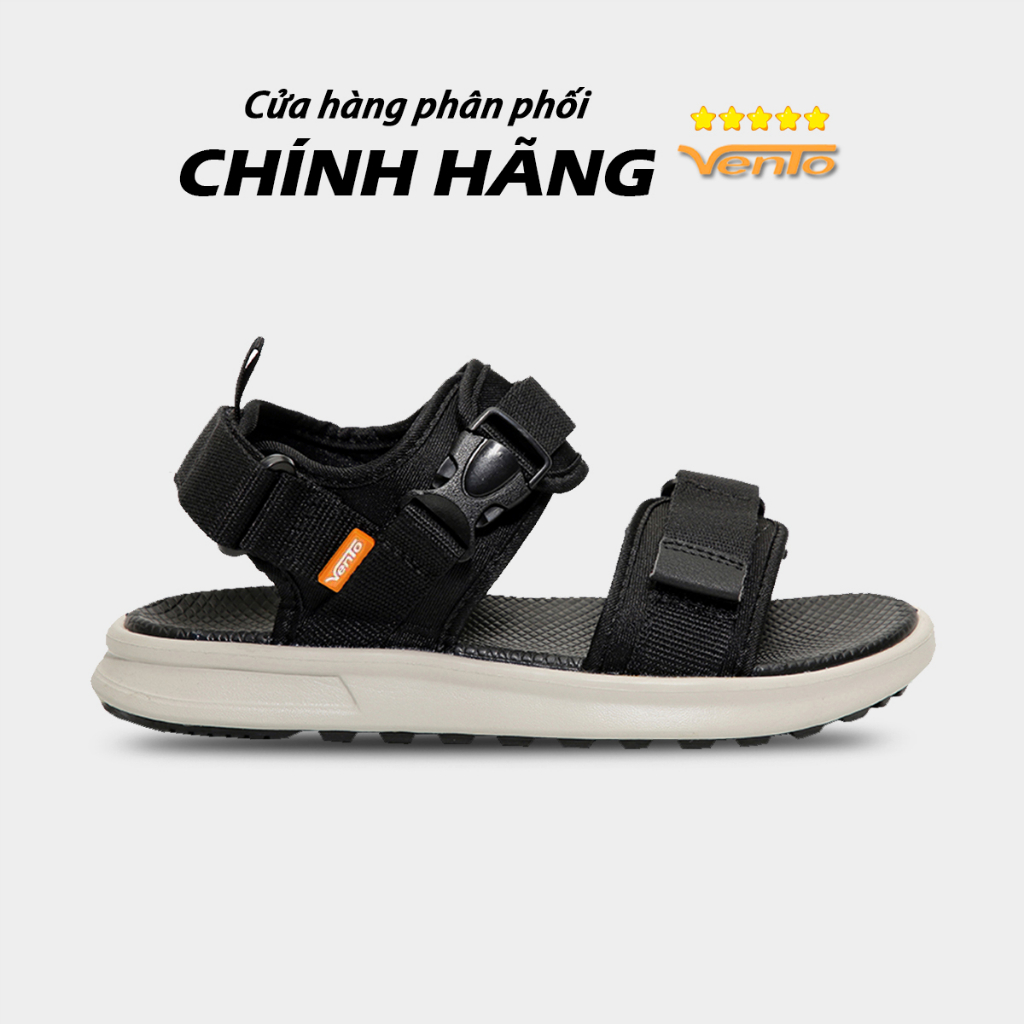 Giày Sandal Vento Chính Hãng Nam Nữ - NB01B Đen Trắng