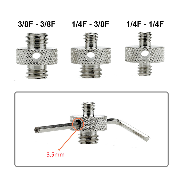 Ốc vít chuyển đổi đầu ren 1/4" - 3/8"