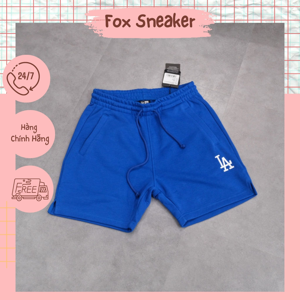 (Auth) Quần Short New Era X MLB Logo Set Up Rs32 La Blue 13546440 - Fox Sneaker