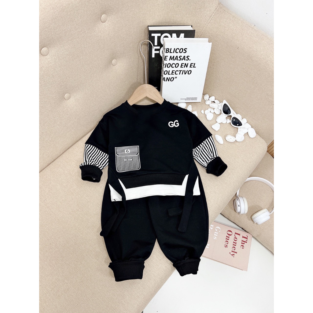 Bộ nỉ GG cho bé trai size 9-27kg,quần áo trẻ em