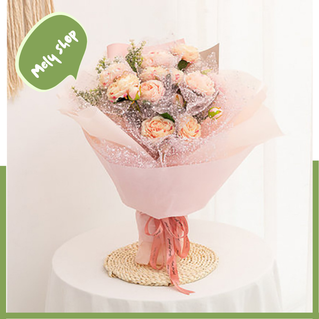 Lưới Tuyết Gói Hoa_Cuộn To_4 métx50cm_Hàng Loại 1_Đẹp Chuẩn Trung_Nhiều Màu