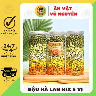 Đậu Hà Lan Mix 5 Vị 450g - Đậu Hòa Lan Mix 5 Vị - Ăn Vặt Vũ Nguyễn Vừa Ngon Vừa Rẻ - Ship Hỏa Tốc