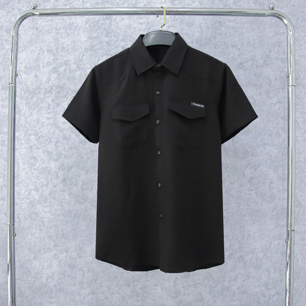 Áo sơ mi nam tay ngắn-dài vải đũi thoang mát phối loang màu cực trẻ trung sang trọng mẫu mới-AXSTORE