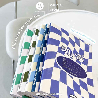 [COMBO] Giấy Bao Tập, Bao Vở, Bao Sách Theo Môn Học Checkerboard, Caro | 1st Edition | By Blissschooling