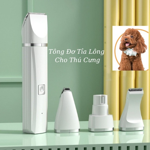 Tông Đơ Cắt Lông Chó Mèo Đa Năng 4 trong 1 - Tông Đơ Cạo Lông Chó Mèo 4IN1