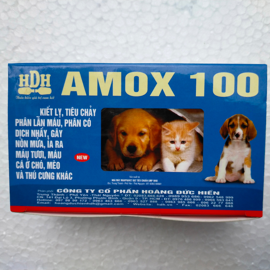 1 lọ 5ml A-MOX 100 Dùng cho cho chó, mèo và thú cung khác