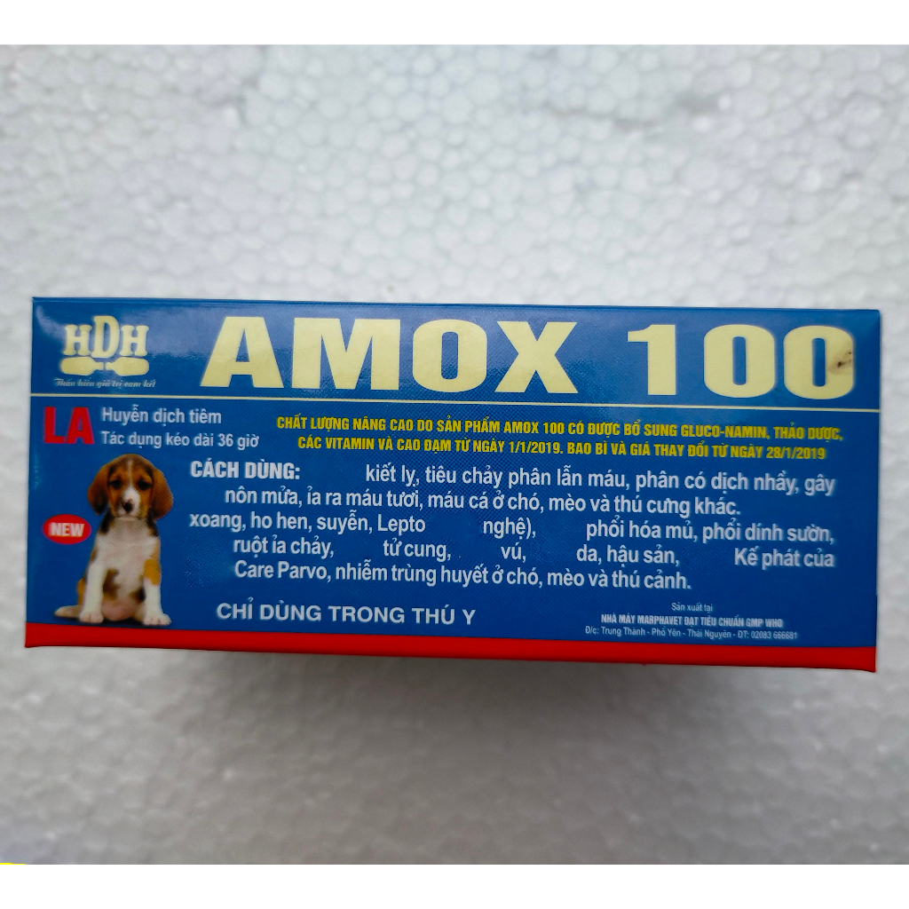 1 lọ 5ml A-MOX 100 Dùng cho cho chó, mèo và thú cung khác