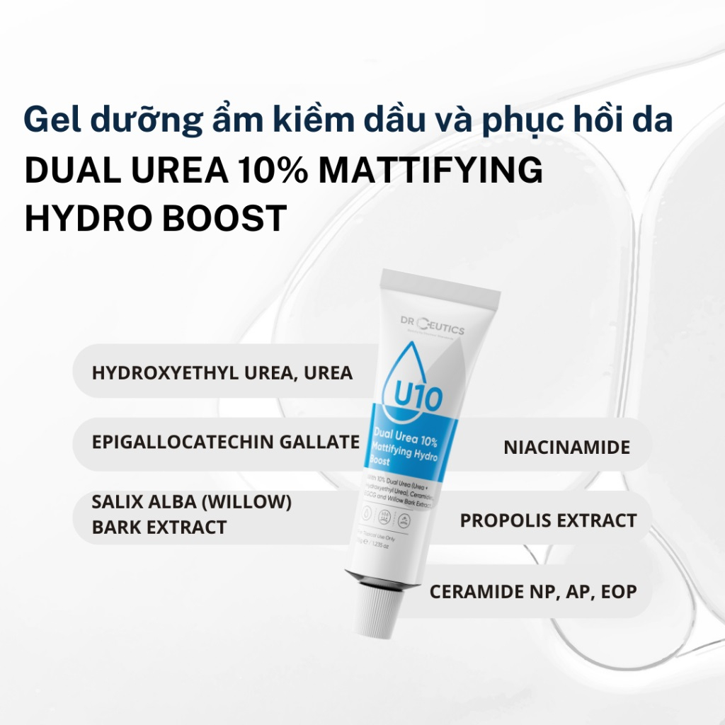 Gel Dưỡng Ẩm Và Phục Hồi Da Drceutics Dual Urea 5%, 10%, 15% U5 U10 U15 Dr Ceutics 35g - Thi Vũ