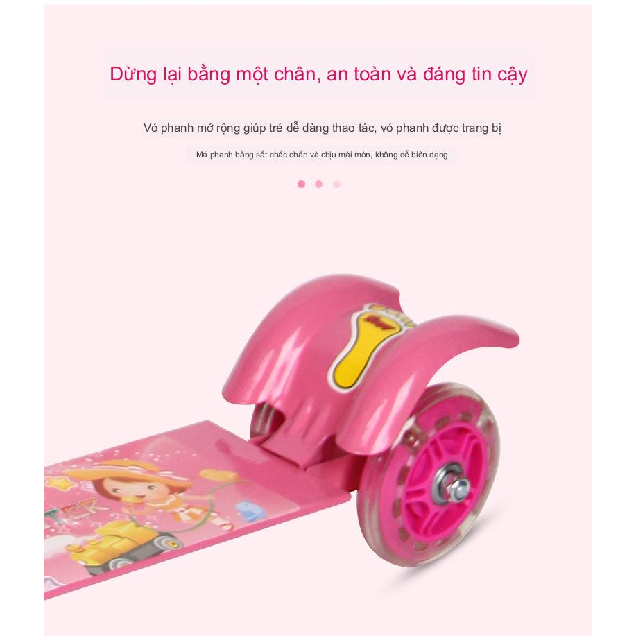 Xe Trượt Scooter Thông Minh -Có Phanh Hãm 3 Bánh Phát Sáng