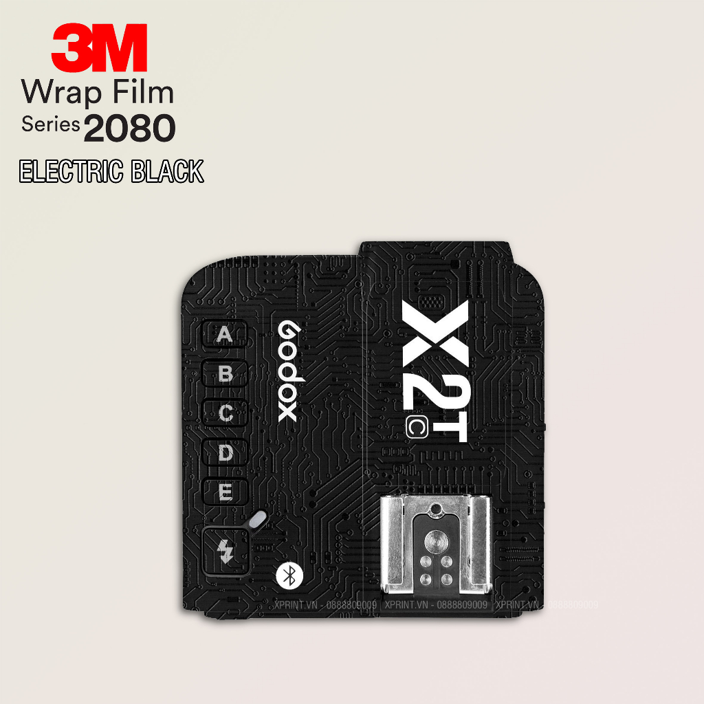 Miếng dán, skin 3M vân nổi 2080 cho trigger godox, godox Xpro, Xpro II, X1T, X2T...