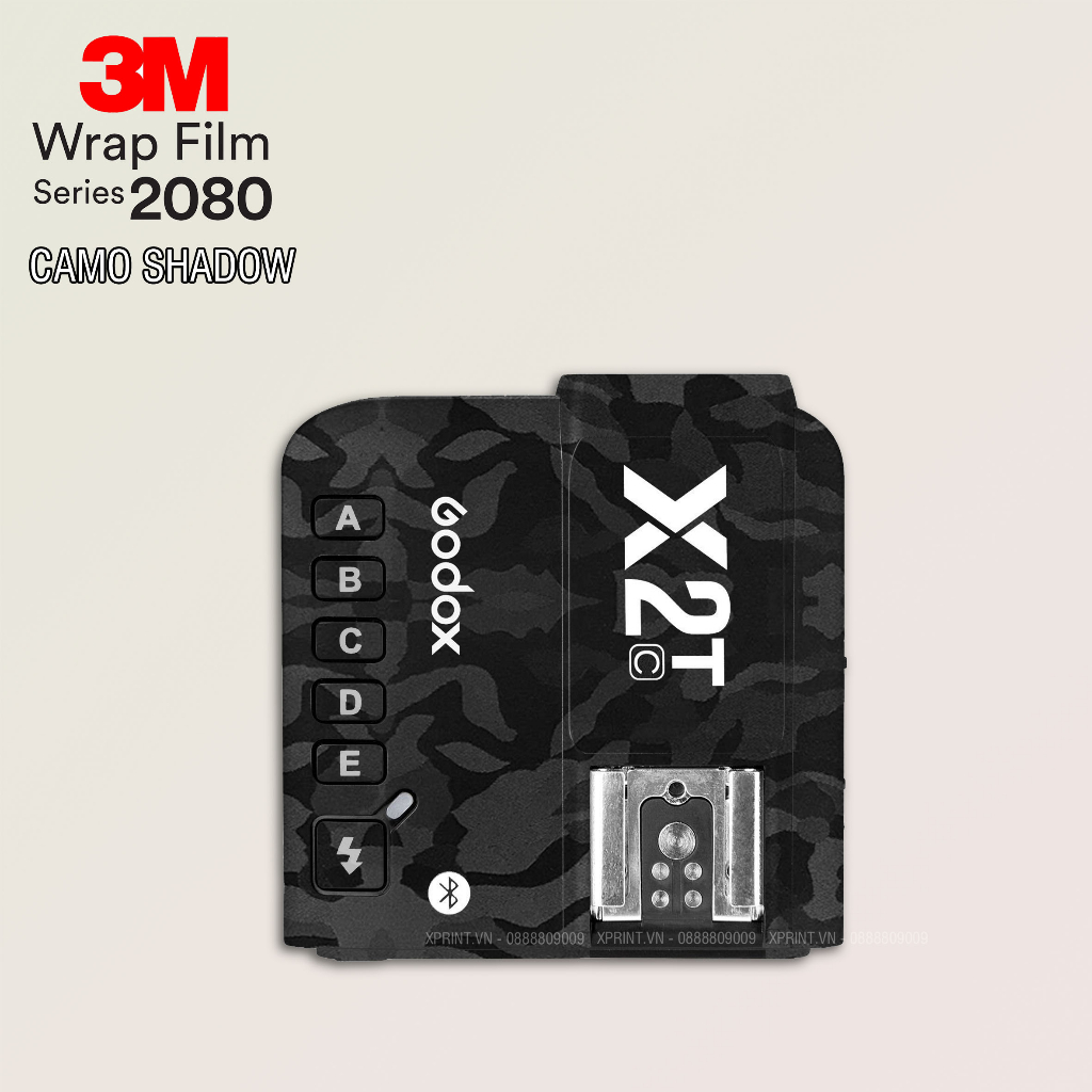 Miếng dán, skin 3M vân nổi 2080 cho trigger godox, godox Xpro, Xpro II, X1T, X2T...