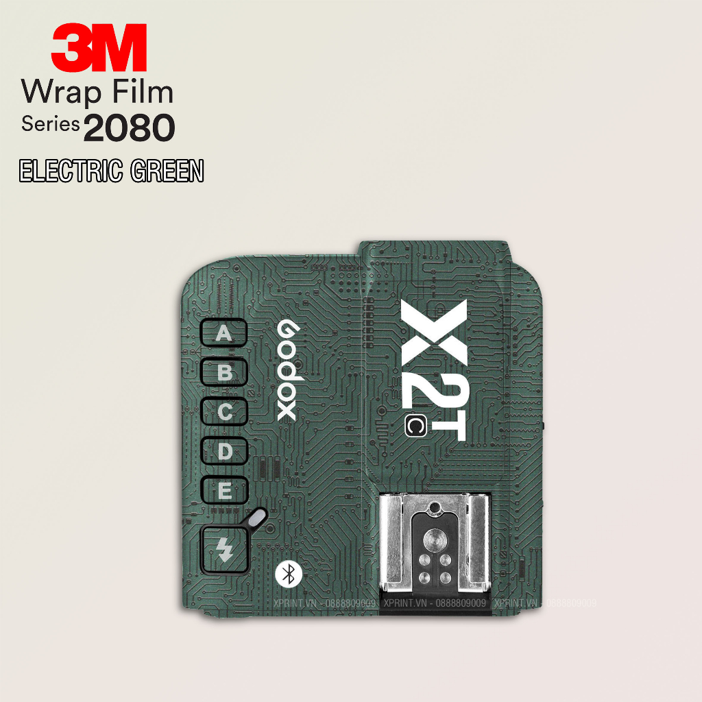 Miếng dán, skin 3M vân nổi 2080 cho trigger godox, godox Xpro, Xpro II, X1T, X2T...