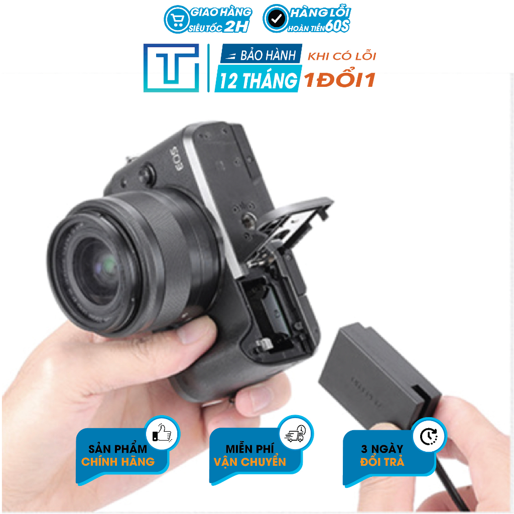 Pin ảo/ giả pin/ Pin. Dummy Kingma for LP-E12 . BH 12 Tháng