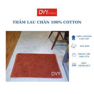 Thảm Chùi Chân 100% Cotton Dày Dặn, Thấm Hút Nhanh, Giặt Máy Giặt NL