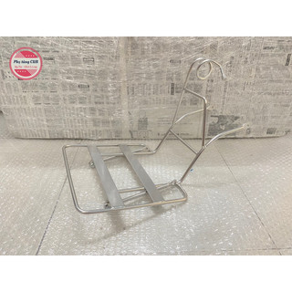 Baga giữa đuôi heo kiểu Nhật cho xe cub, chất liệu inox