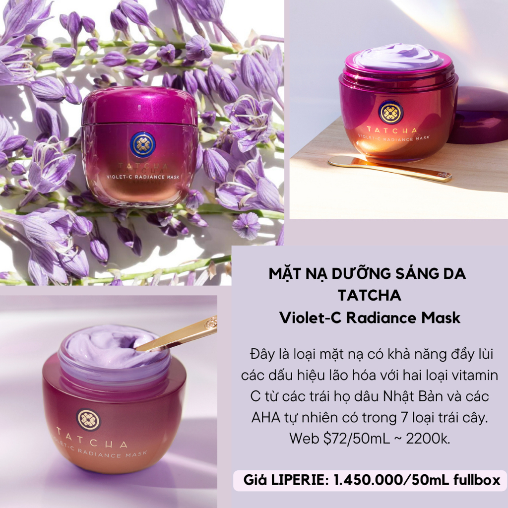 [Tatcha] Mặt nạ sáng da Tatcha Violet-C Radiance Mask