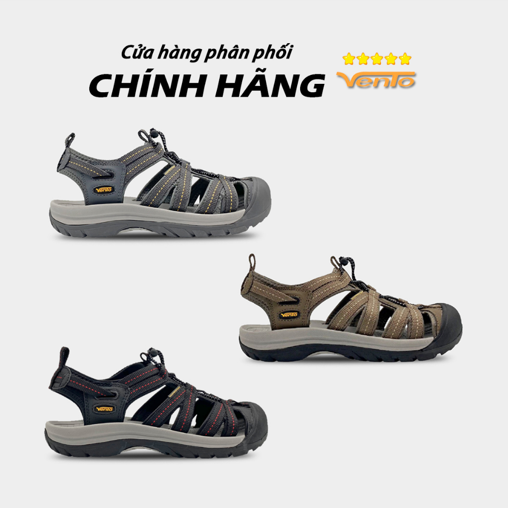 Giày Sandal Vento Nam Bít Mũi Mẫu Mới - SD08003 Nâu