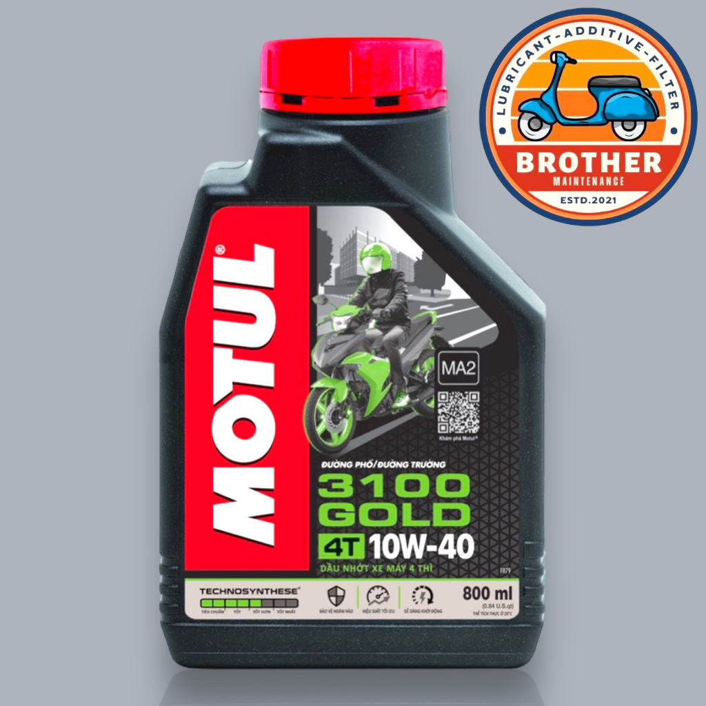 Nhớt Motul 3100 Silver - Gold 4T 10w40
