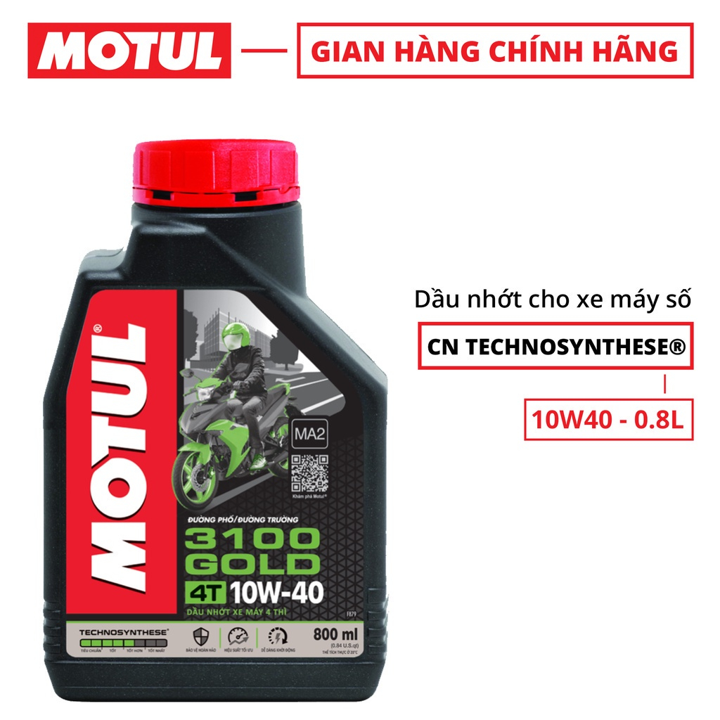 Nhớt Motul 3100 Silver - Gold 4T 10w40
