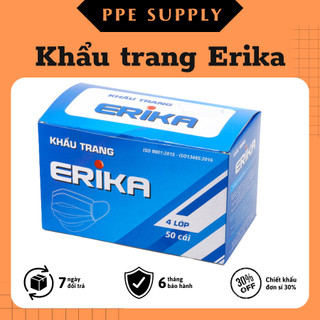 Khẩu trang y tế 💥𝑭𝑹𝑬𝑬𝑺𝑯𝑰𝑷💥 Khẩu trang Medi Pro 4 lớp Erika