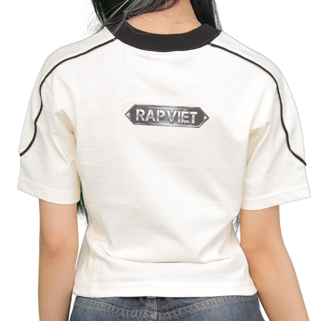 Rap Việt Baby Tee Màu Kem Freesize - Chính Hãng VieSHOP