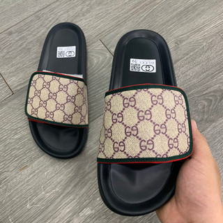 Dép quai ngang nam gucci đế cao su - dép gucci nam cao cấp