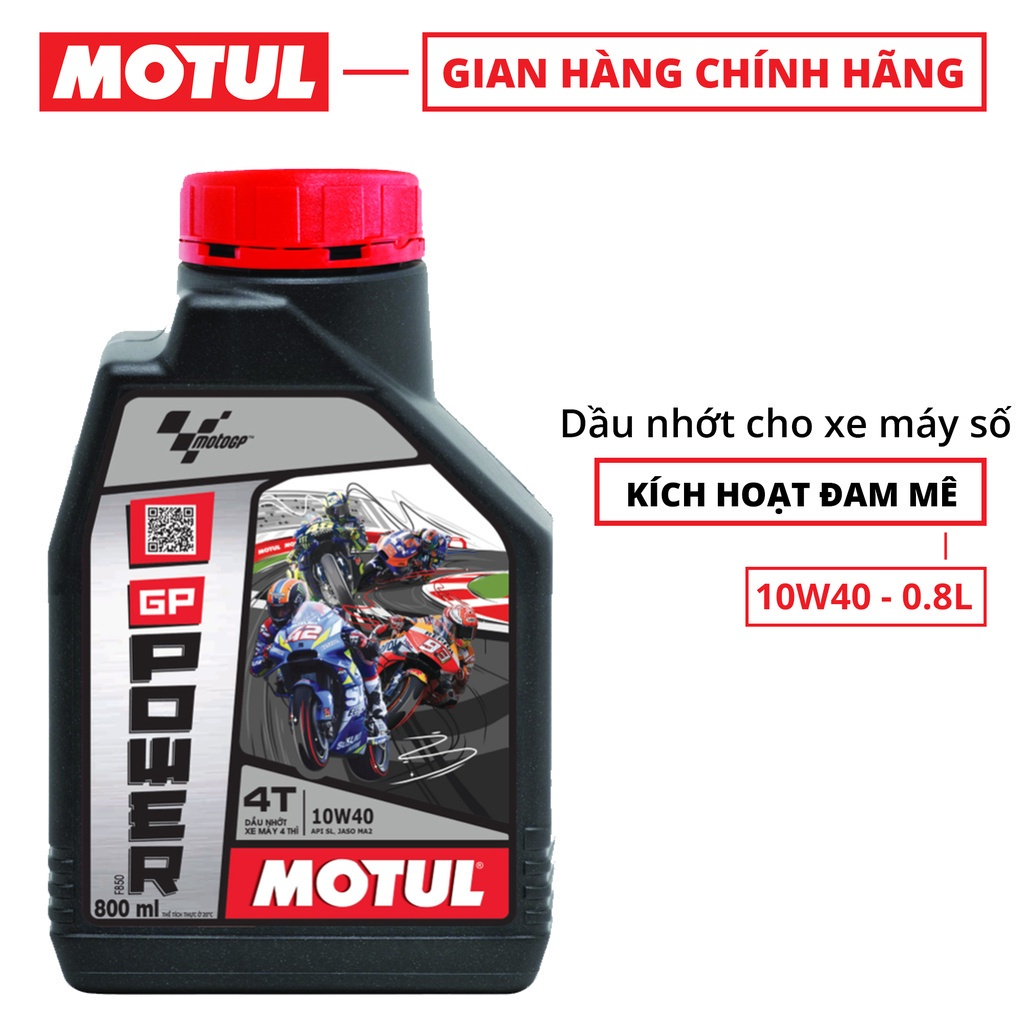 Dầu nhớt xe số cao cấp Motul GP Power 10w40