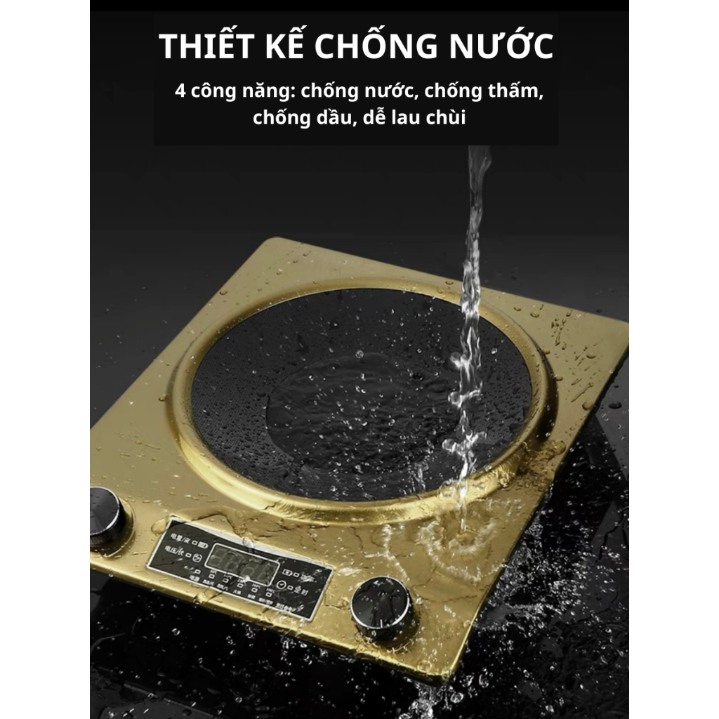 Bếp Điện Từ Mặt Lõm Công Suất Lớn 3500w Tiết Kiệm Điện An Toàn Dễ Dàng Sử Dụng TOMEHOME TM-02