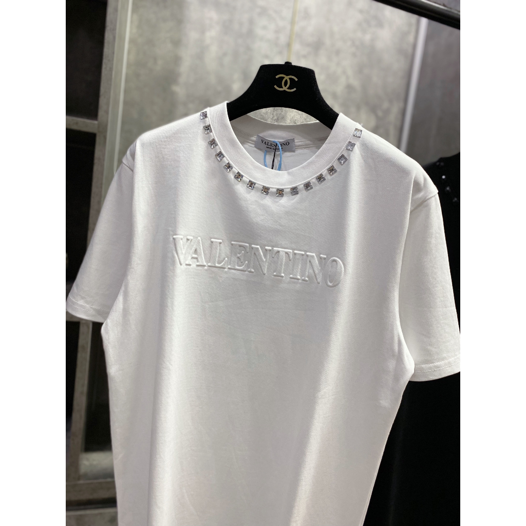 Áo Thun Nam Cổ Tròn In nổi VaLenTi premium cotton Hàng Siêu Cấp